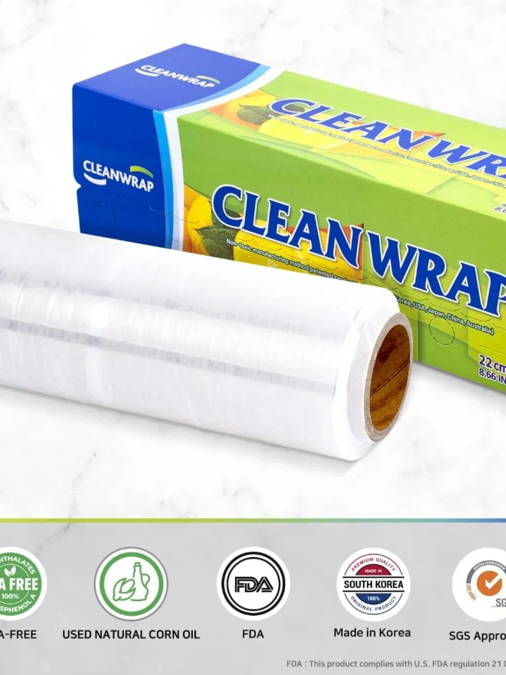 Plastic Wrap 3 Pack 8.66in x 393.7ft